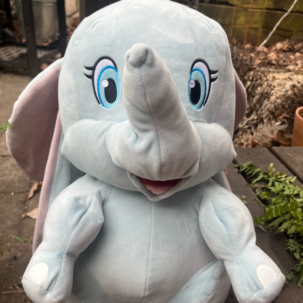 Disney Dumbo Plush Large Blue Elephant TY Beanie Baby Stuffed Animal - Picture 2 of 7